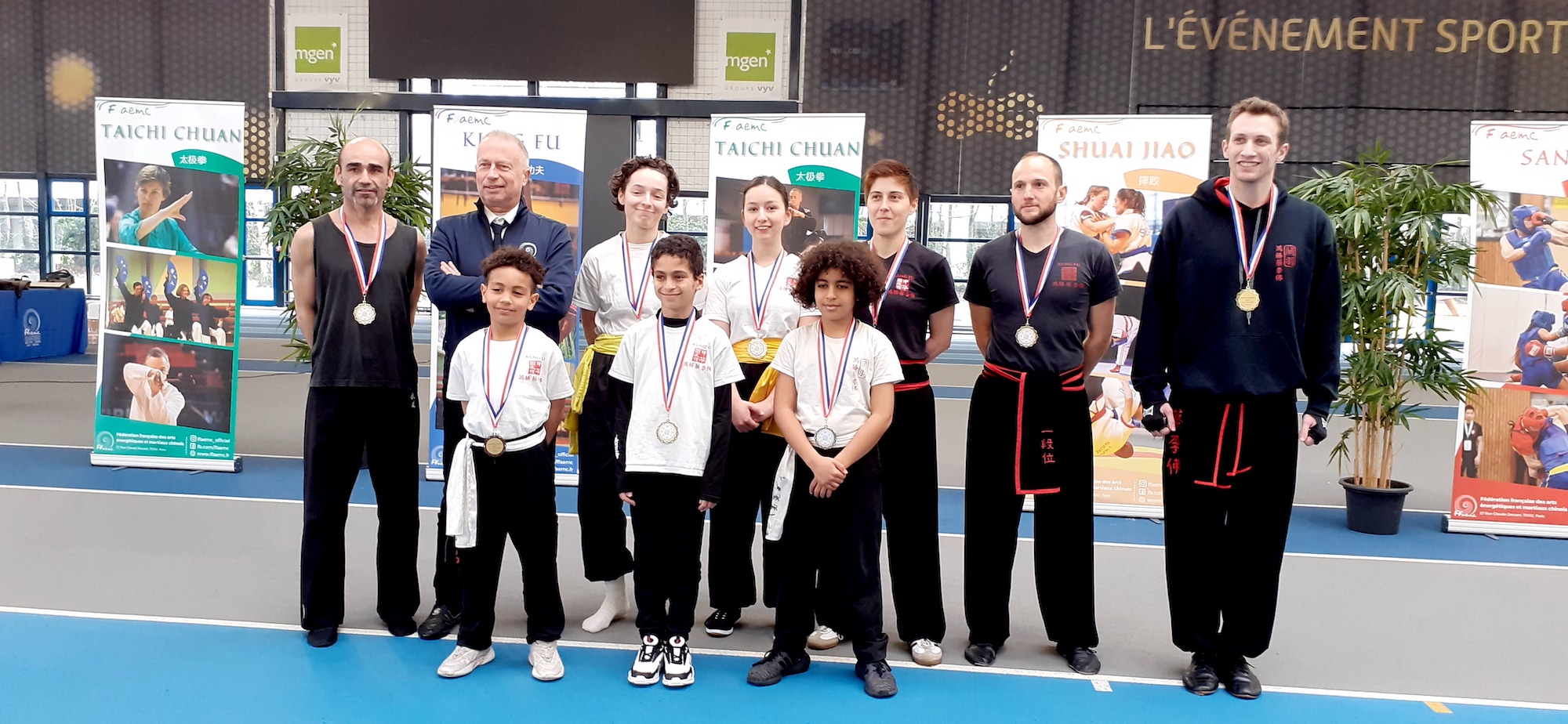Moisson de médailles pour l’ICAM : Champions de France et Champions régionaux (AURA) de Kung Fu  🤩🏆